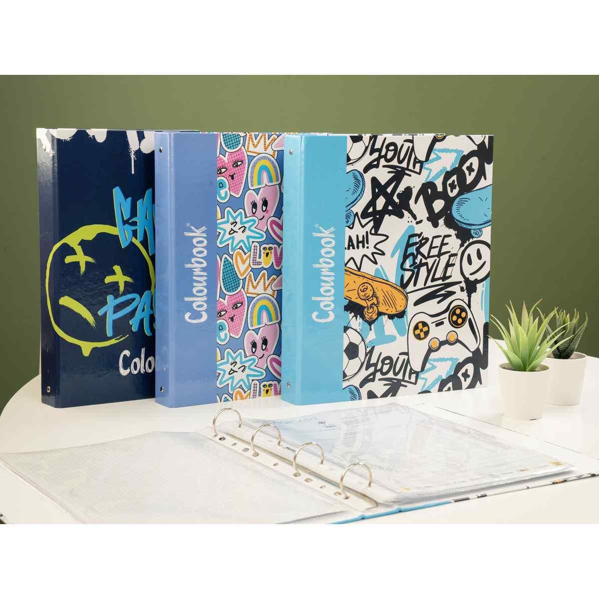 Raccoglitore a4 4 anelli abstract colourbook
