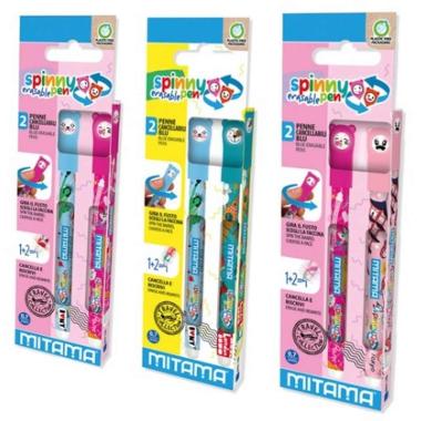 Mitama spinny pen travel collection penna cancellabile 2pz