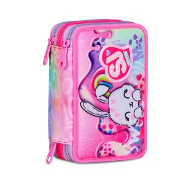 Astuccio 3 zip con corredo fantasys girl