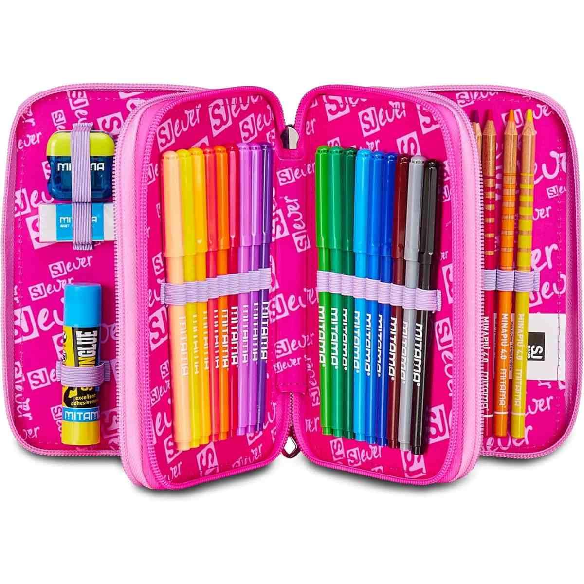 Astuccio 3 zip fixstar girl sj ever