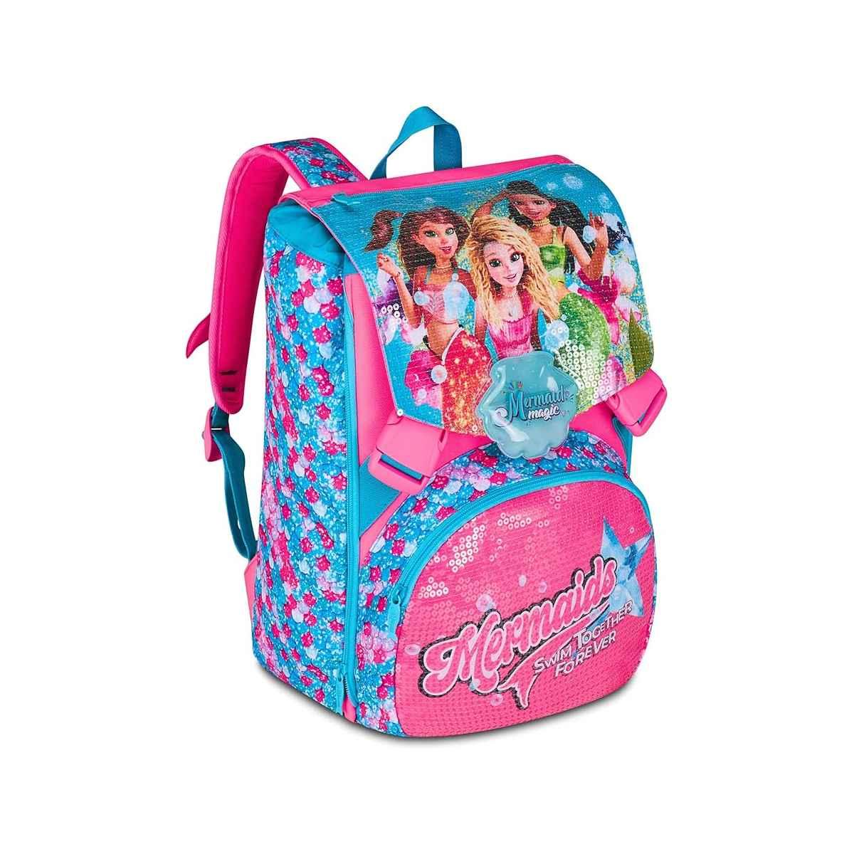 Seven mermaid magic zaino doppio scomparto estensibile