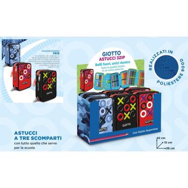 Astuccio 3 zip giotto collezione tris