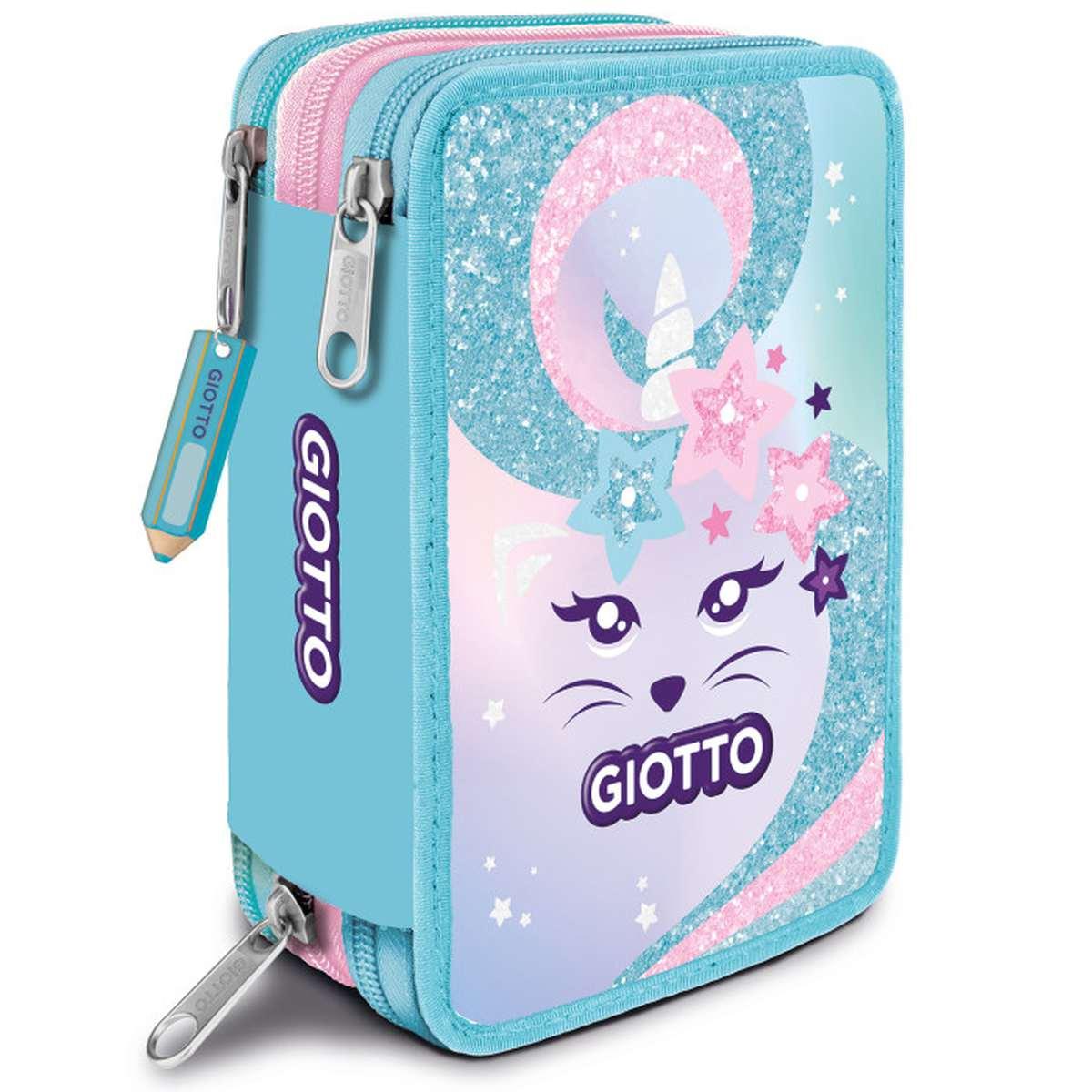 Astuccio 3 zip giotto collezione catty candy