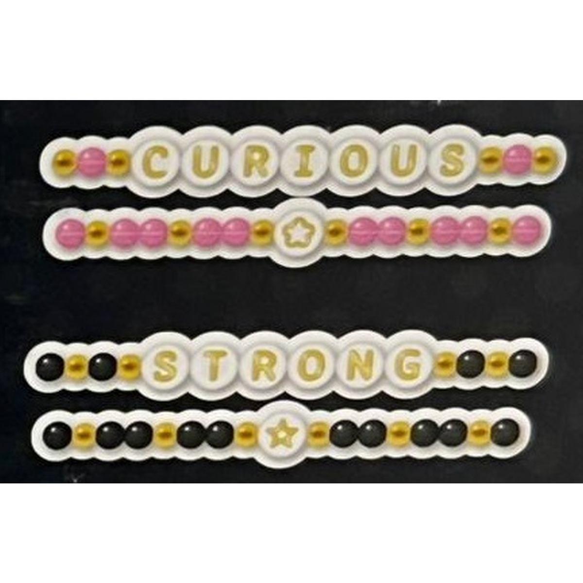 Coppia bracciali in plastica trrtlz blings glam