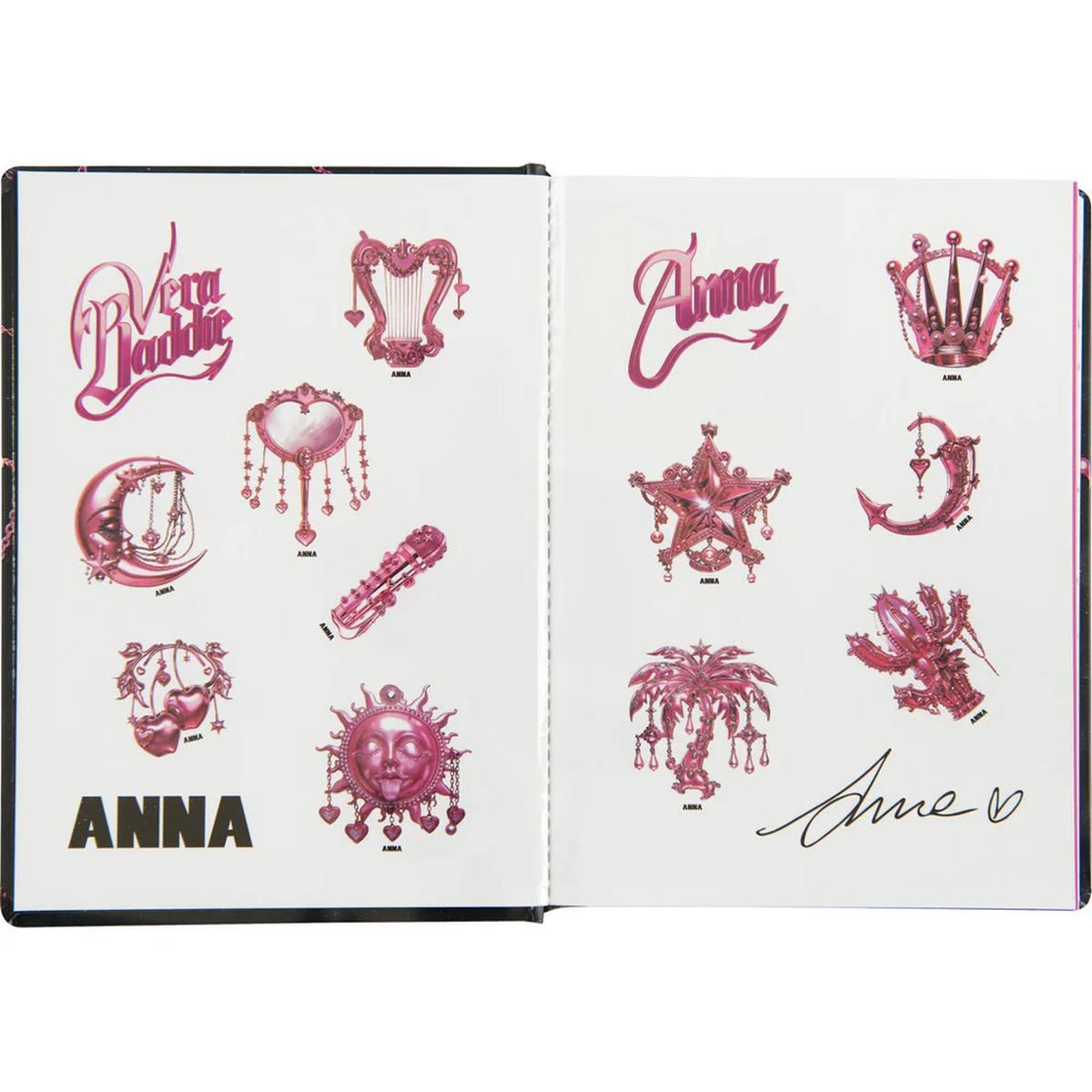 Diario anna 16 mesi 2025/26 - giornaliero non autografato - nero