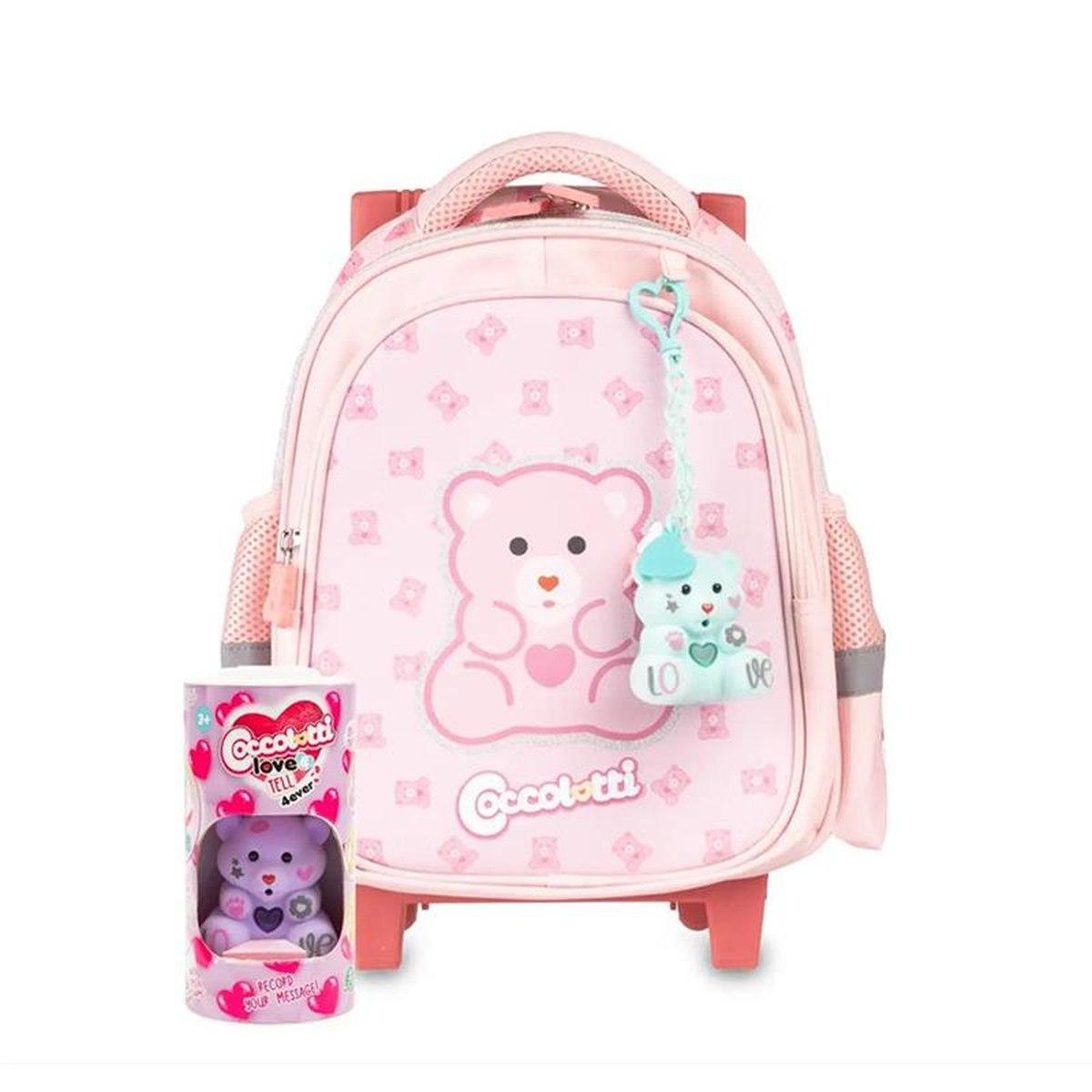 Zaino asilo con trolley coccolotti by colourbook con coccolotto omaggio