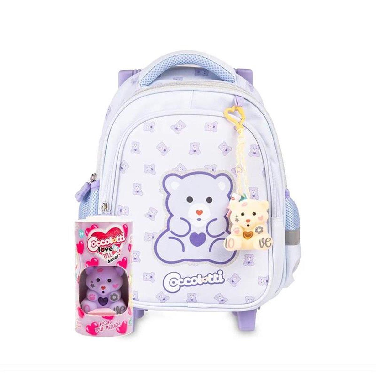 Zaino asilo con trolley coccolotti by colourbook con coccolotto omaggio