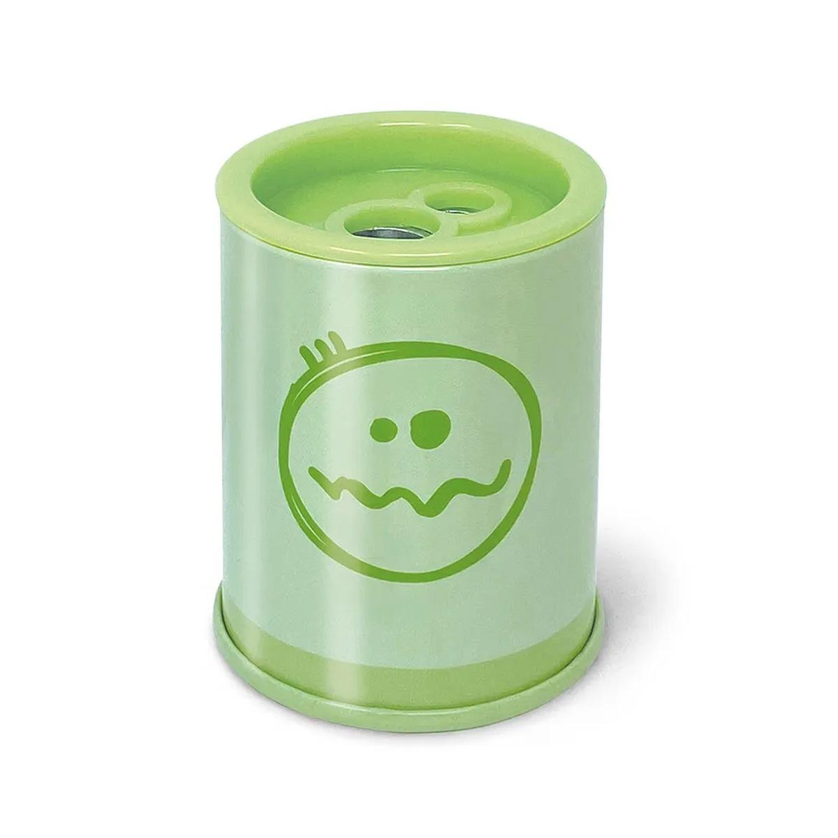 Temperamatite in metallo a fantasia linea pastel con contenitore in metallo