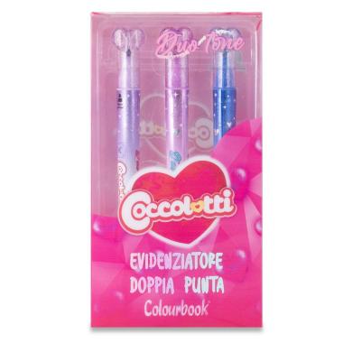 Evidenziatore duotone coccolotti by colourbook 3pz