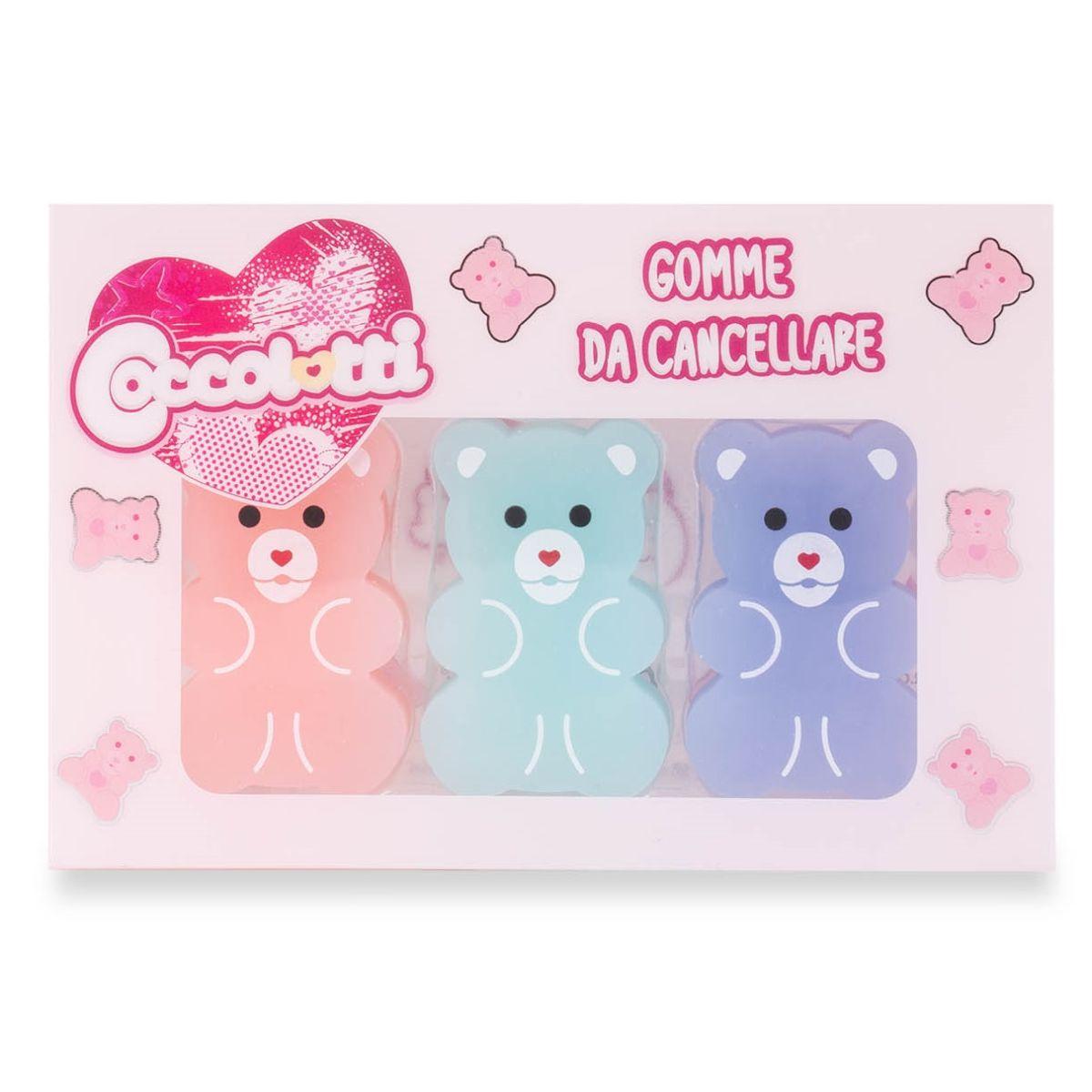 Gommine coccolotti by colourbook set 3pz - classic