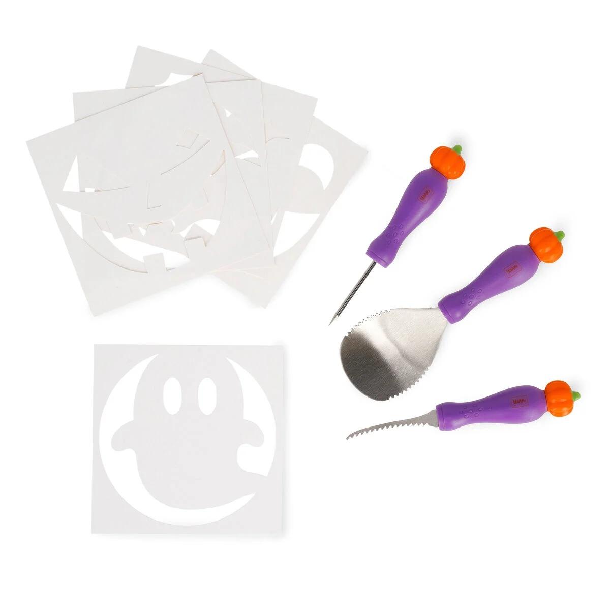 Legami - kit per intagliare zucca di halloween - carve & scare