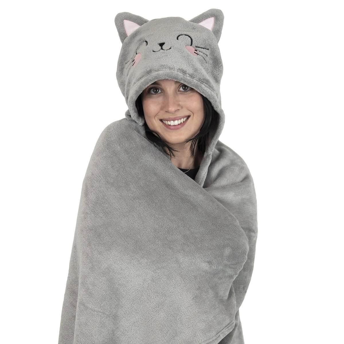 Legami - coperta con cappuccio kitty - cosy hugs