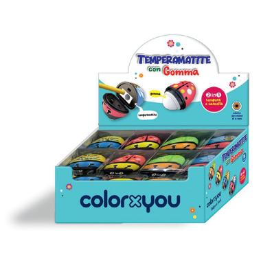 Temperamatite con gomma colorxyou