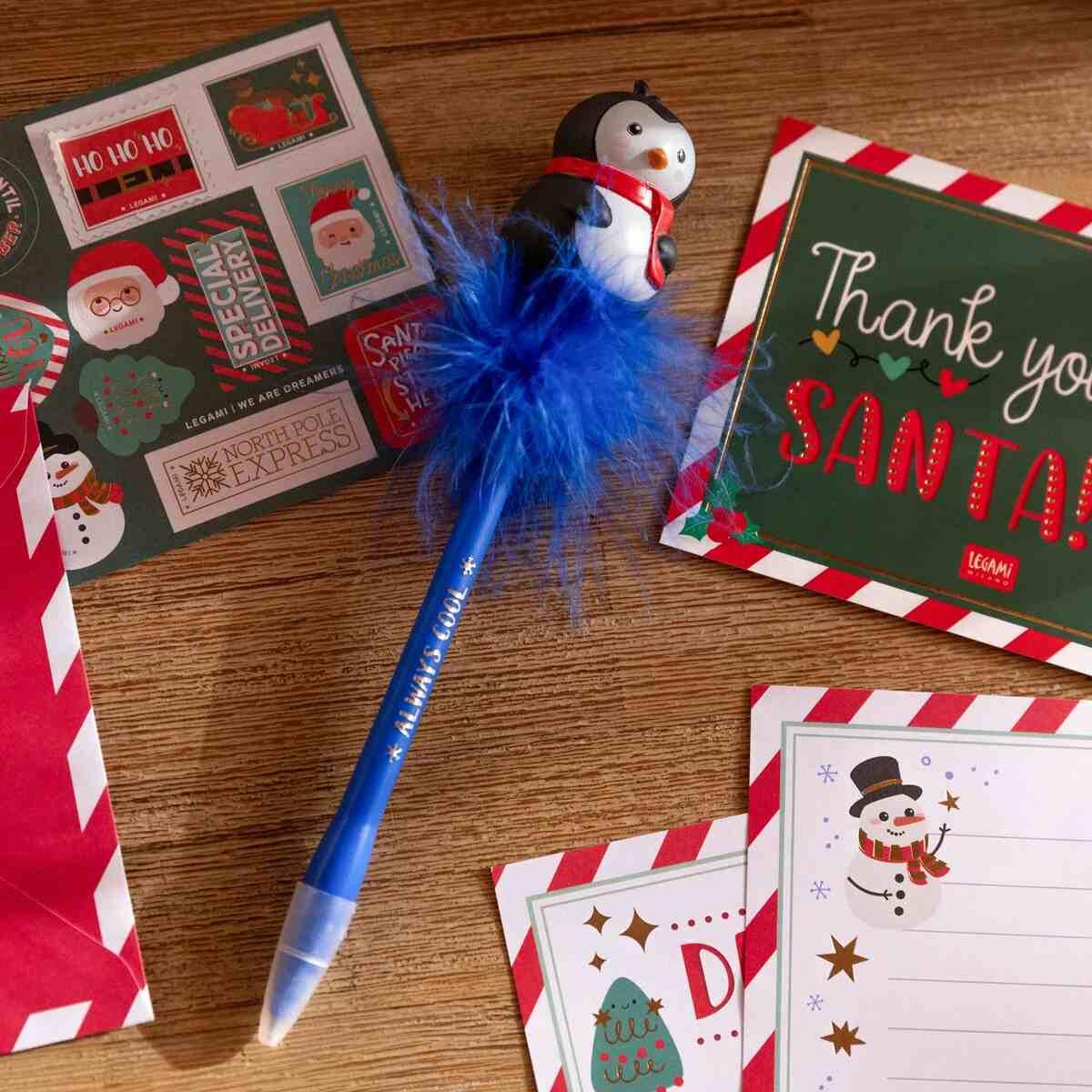 Legami penna a sfera luminosa - penguin - writing is magic