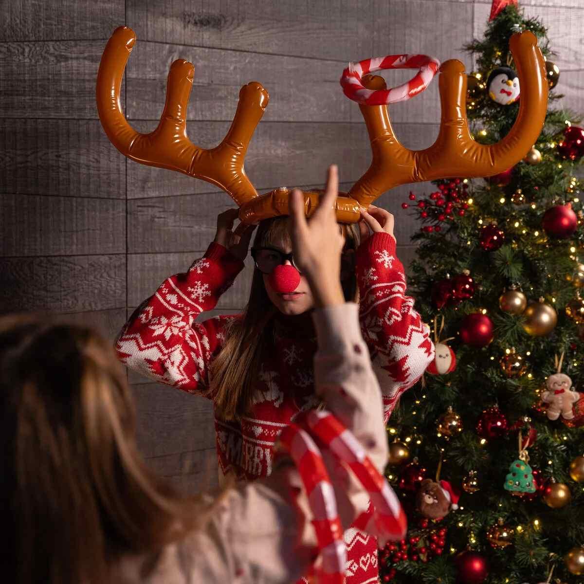 Legami oh my deer - lancio degli anelli gonfiabile