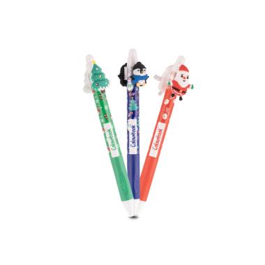 Penna twist natalizia cancellabile  la fabbrica degli elfi