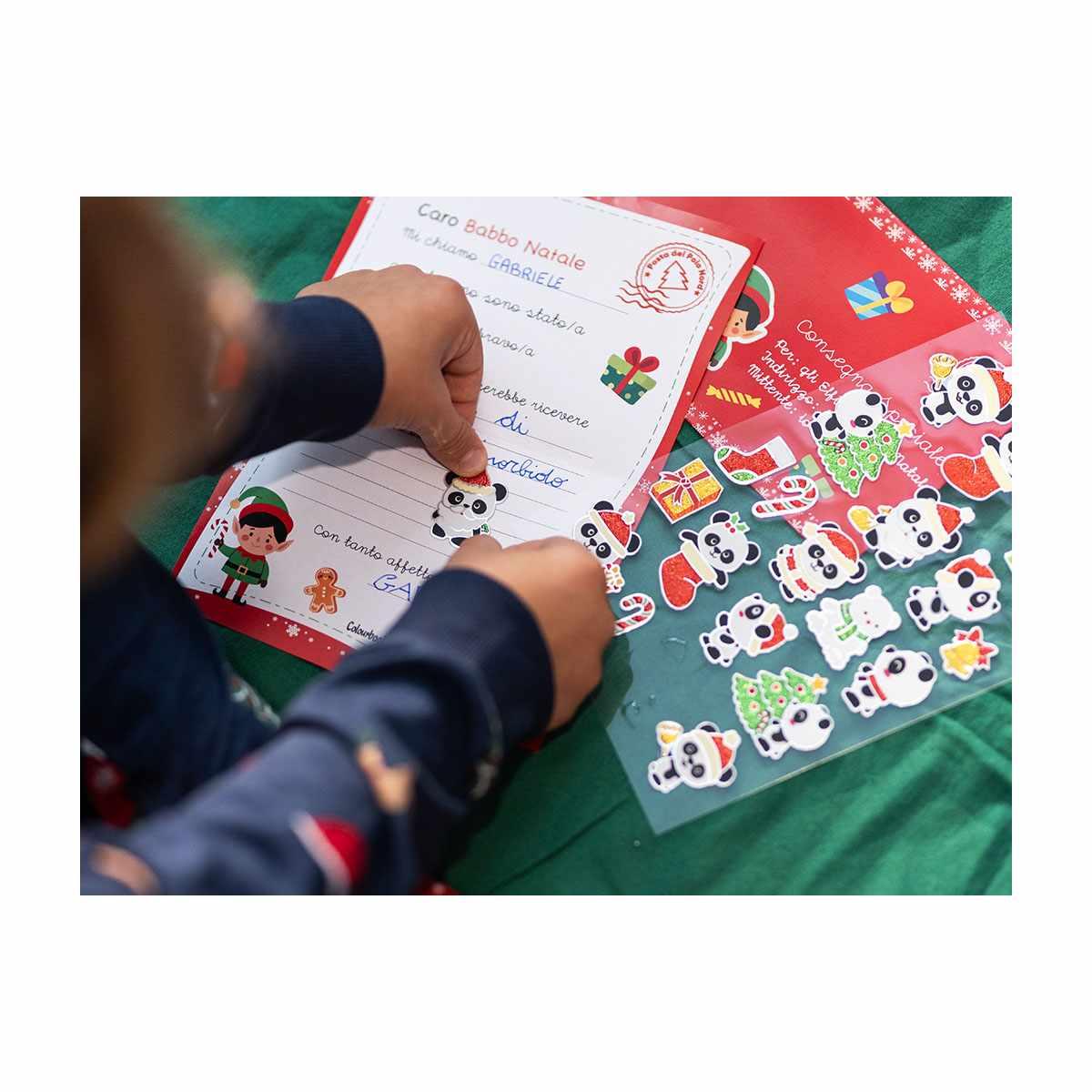 Stickers natalizi olografici e in rilievo  colourbook