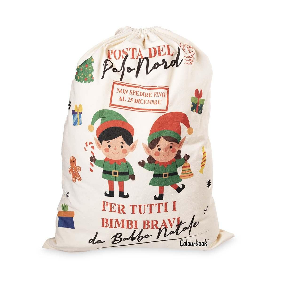 Sacco di babbo natale  la fabbrica degli elfi colourbook