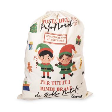 Sacco di babbo natale  la fabbrica degli elfi colourbook