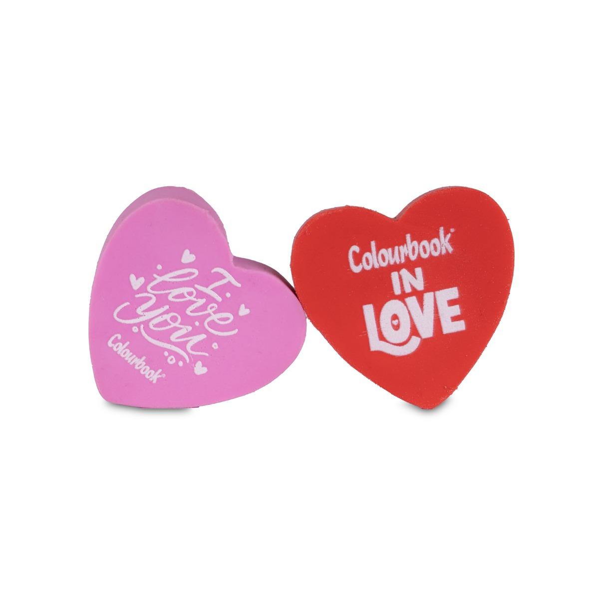 Matita con gomma a cuore colourbook in love