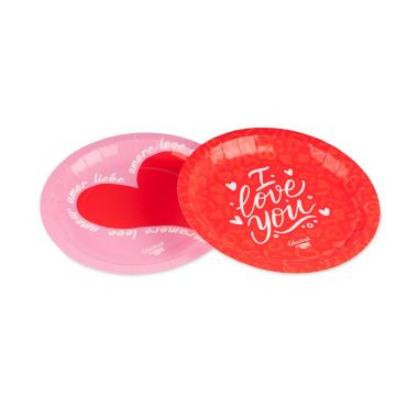 Piatti colourbook in love 18cm  set 8 pezzi
