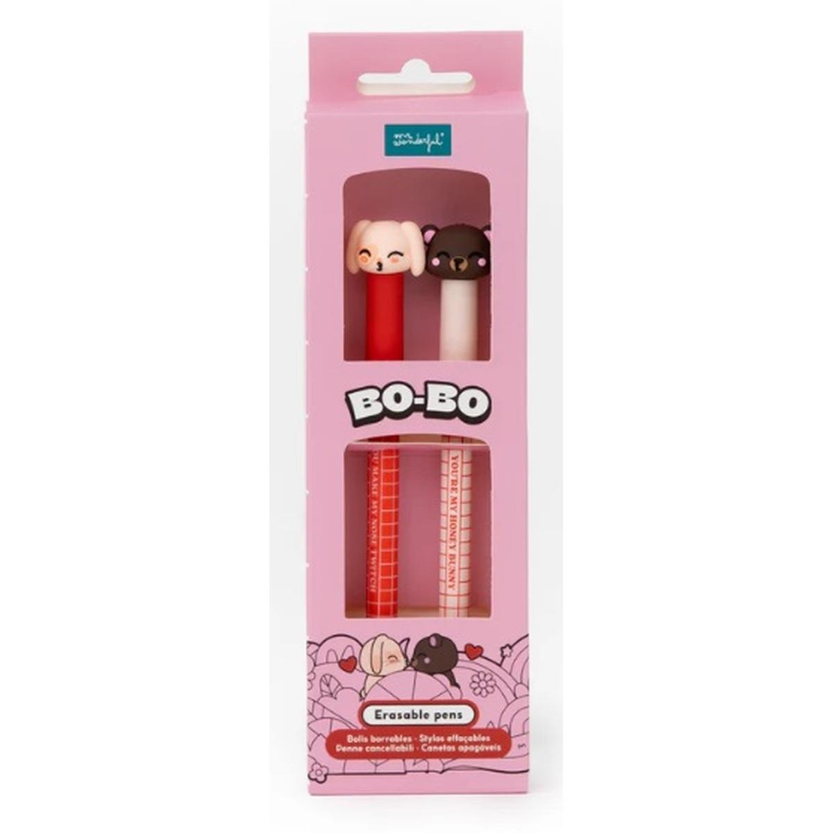 Set di 2 penne cancellabili bo-bo per coppie - youre my honey bunny