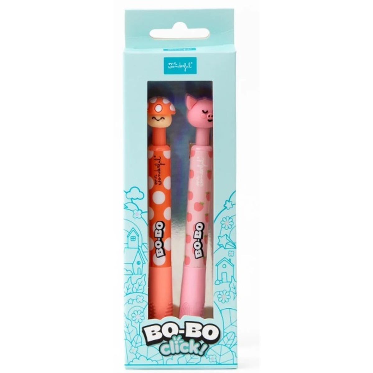 Set di 2 penne cancellabili bo-bo click!
