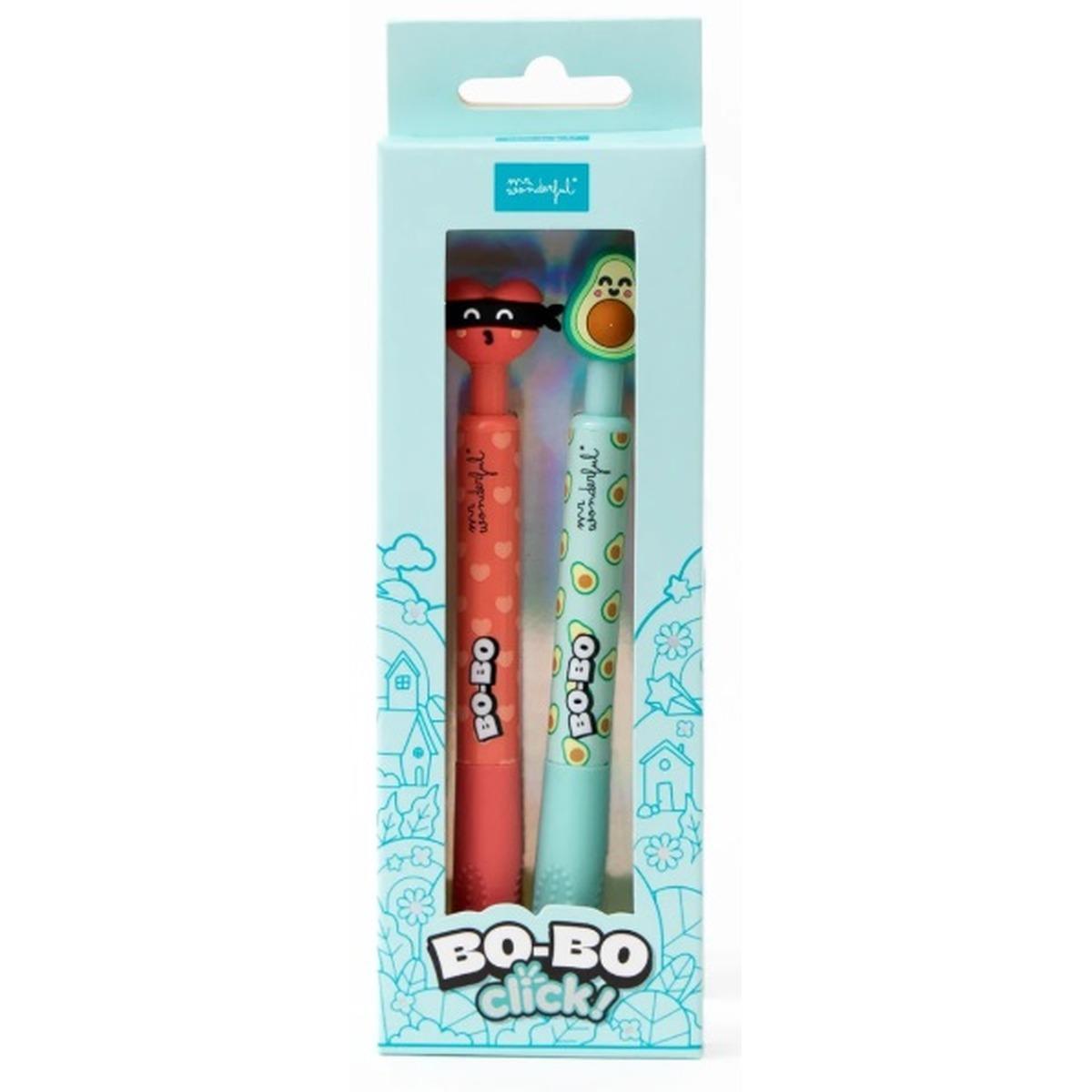 Set di 2 penne cancellabili bo-bo click!