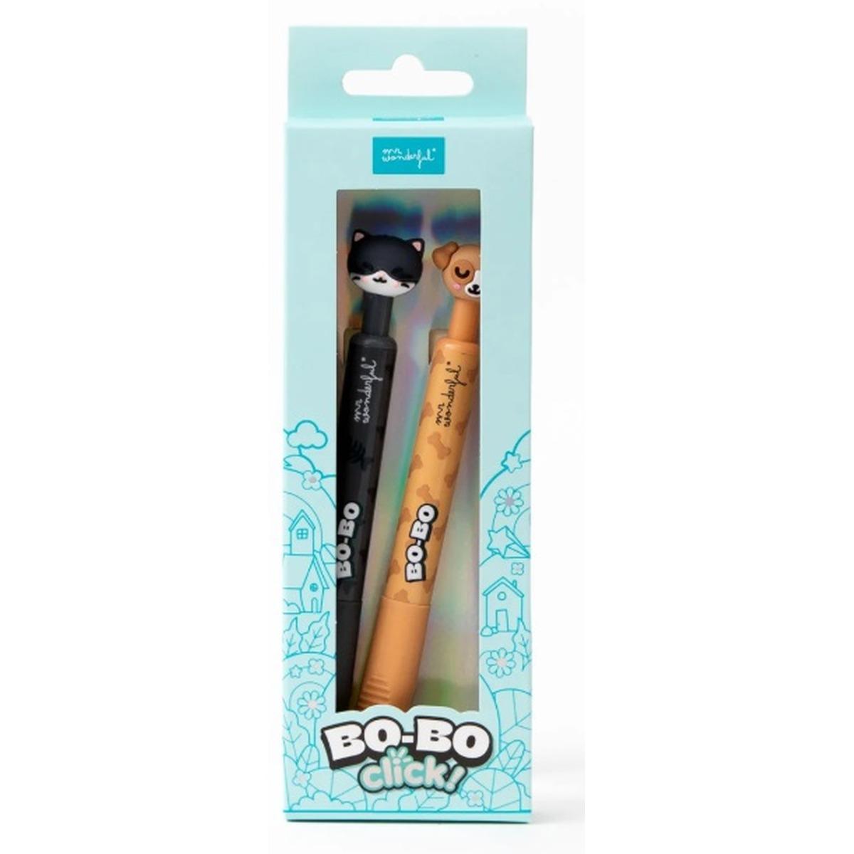 Set di 2 penne cancellabili bo-bo click!