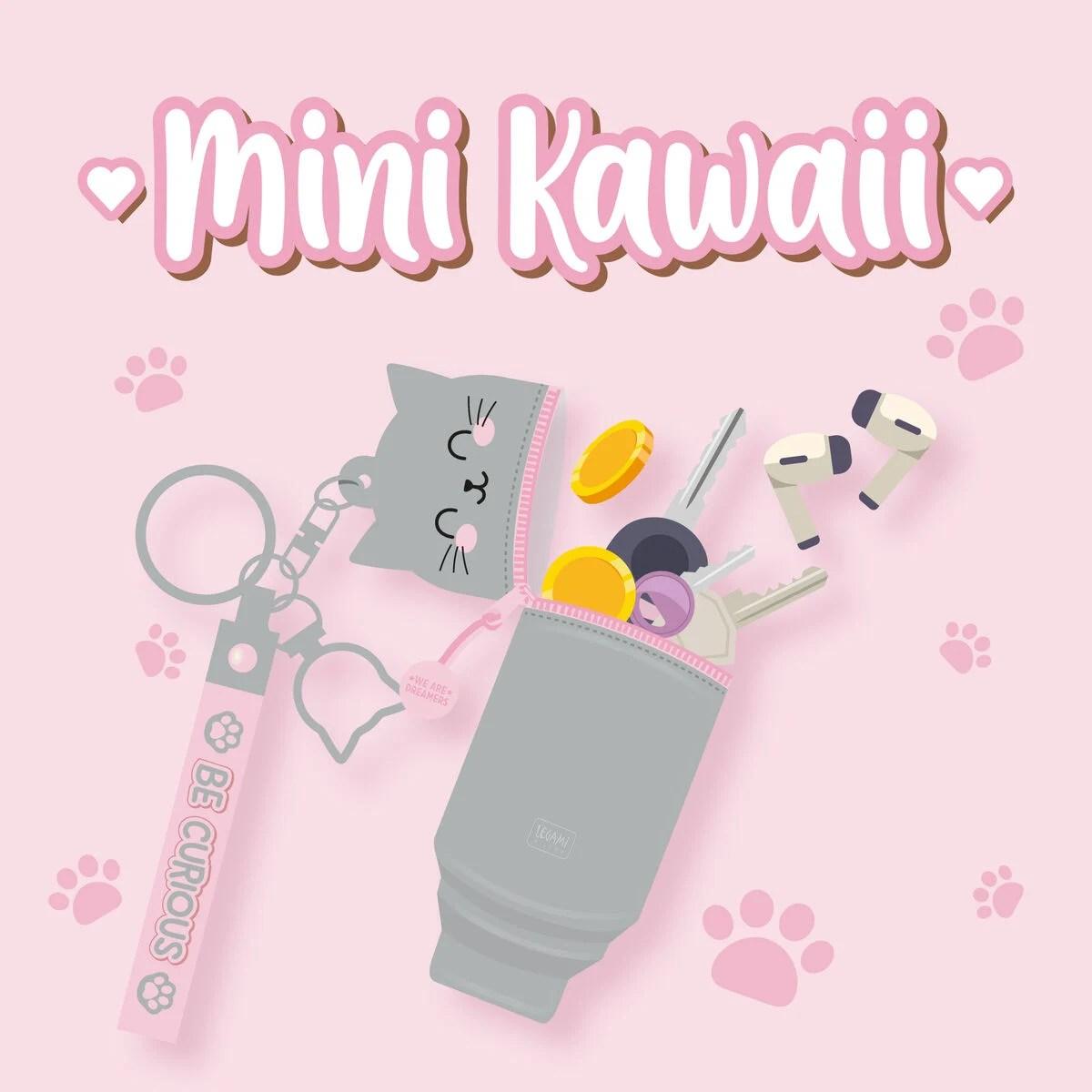Portamonete con portachiavi - mini kawaii