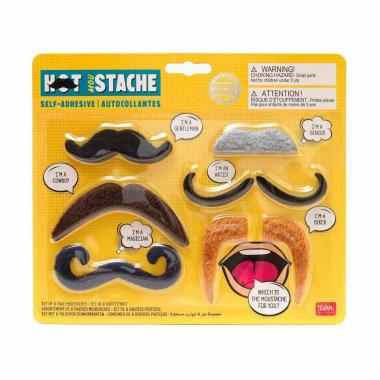 Legami set di 6 baffi finti autoadesivi - hot mou-stache