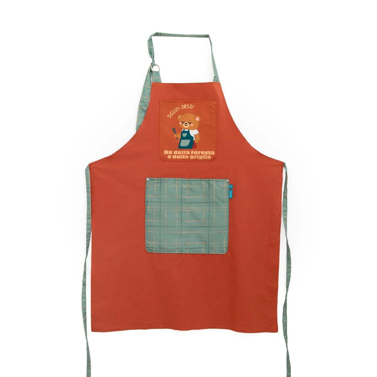 Grembiule - re della foresta e della griglia