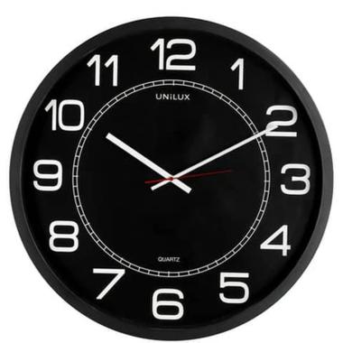 Unilux orologio da parete mega - Ø 57,5 cm - quarzo - nero