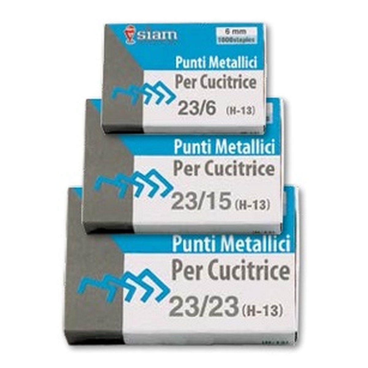 Siam punto metallico per cucitrice 23/23 (170-240 ff)
