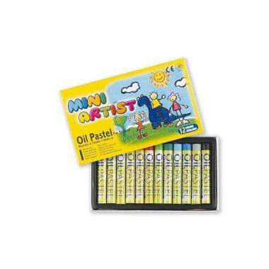 DECO PASTELLI A OLIO TONDI "MINI" - SCATOLA 12 PZ. ASSORTITI