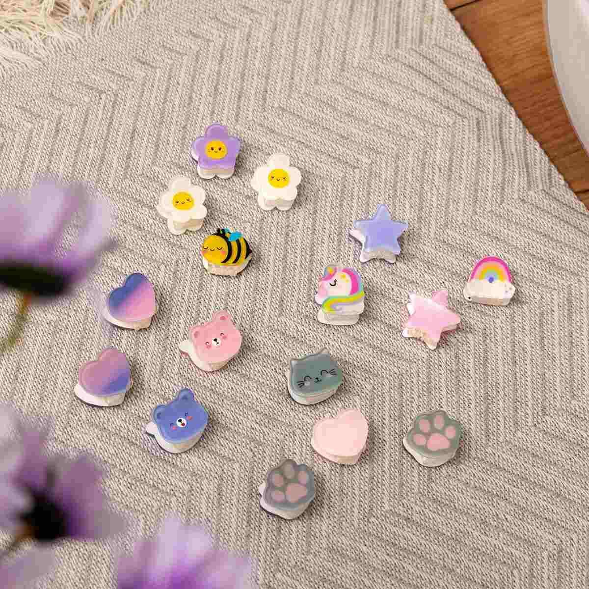 Legami - clip me up! - set di 4 mini mollette per capelli