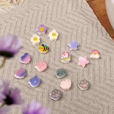 Legami - clip me up! - set di 4 mini mollette per capelli