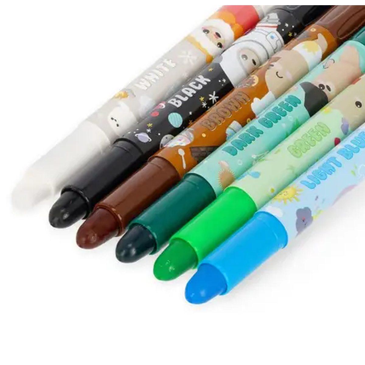 Legami teddy friends - 12 crayons