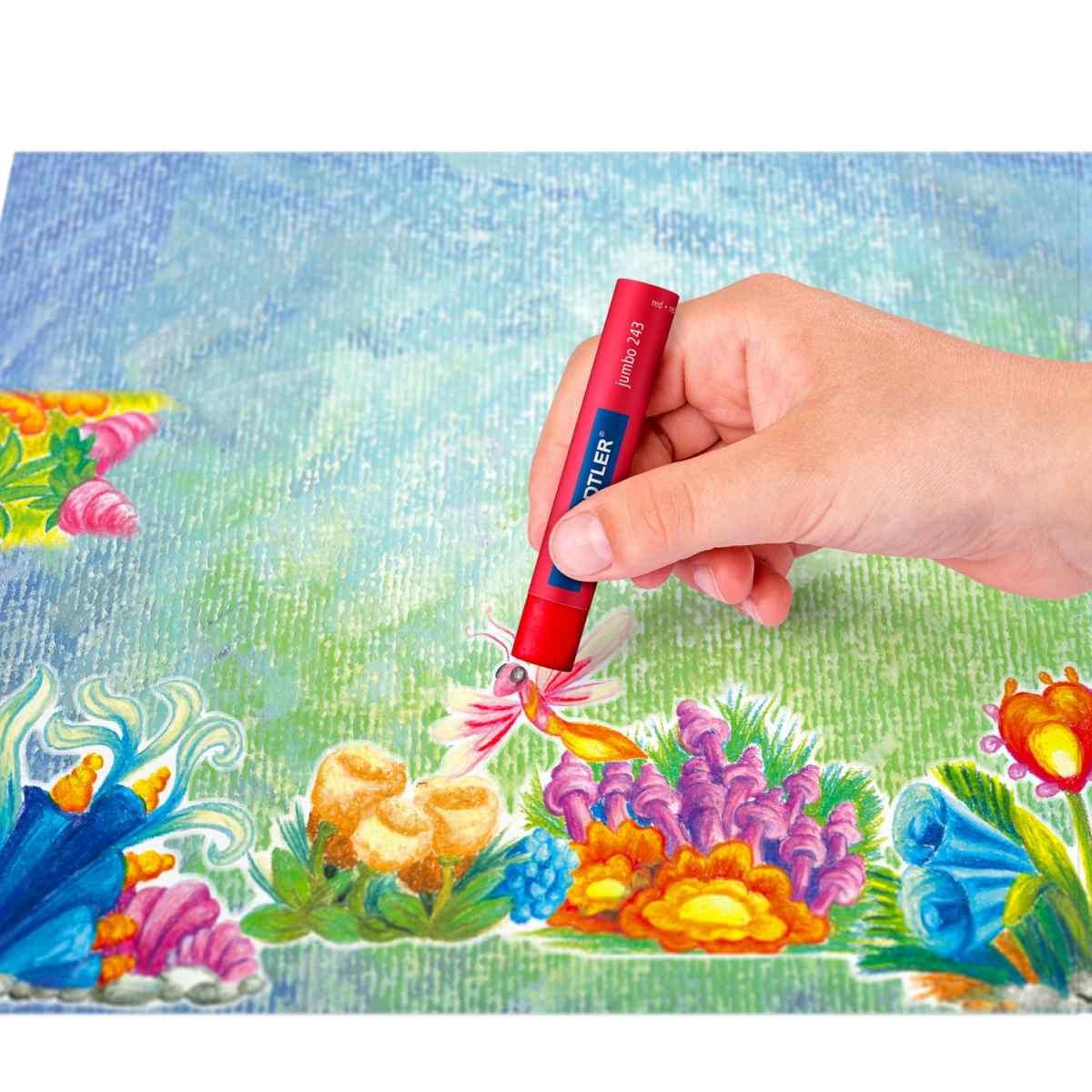 Pastelli a olio staedtler jumbo 243 - 24 pz