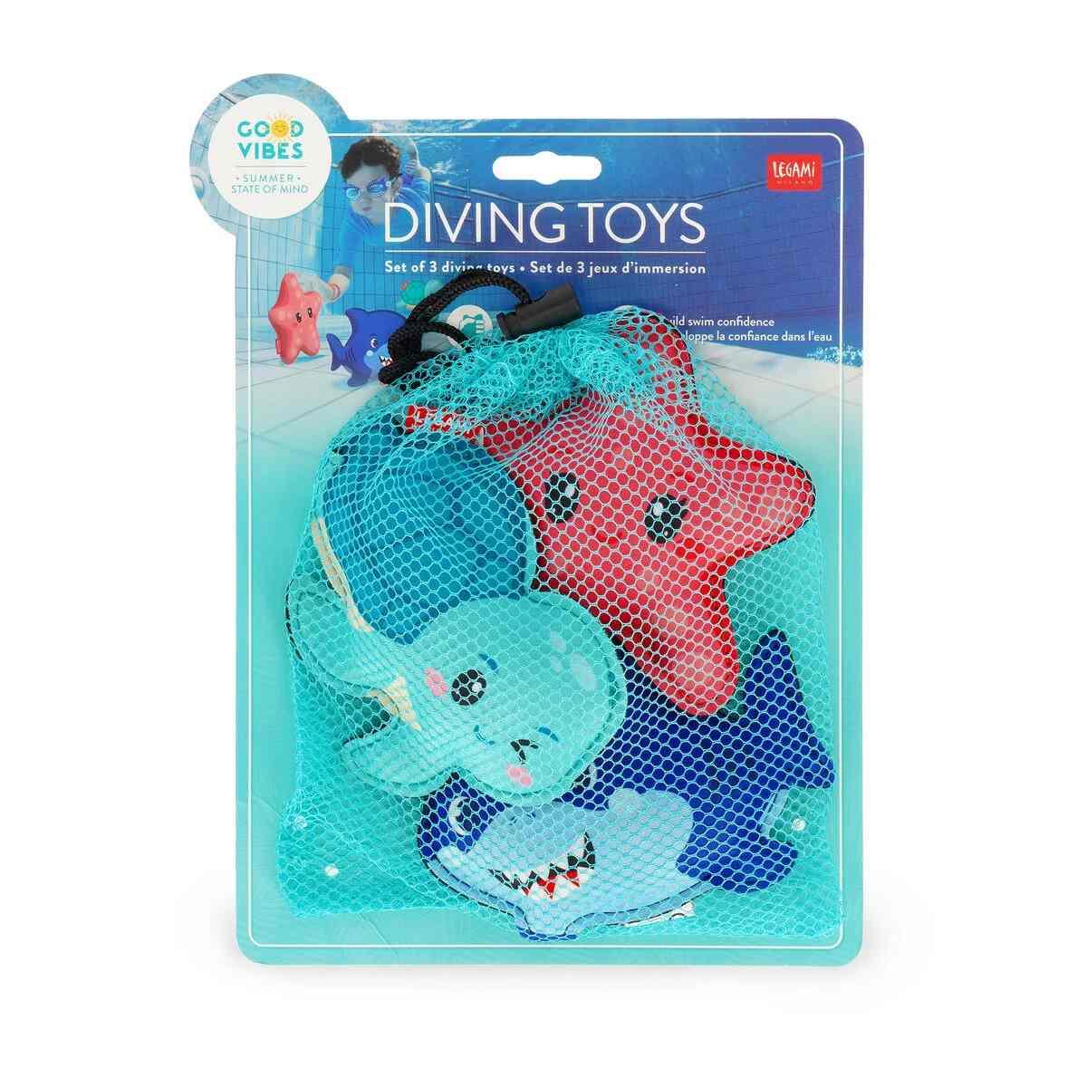 Legami set of 3 neoprene diving toys