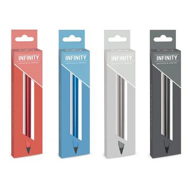 Lebez matite infinity con fusto in metallo e top sagomato diagonale