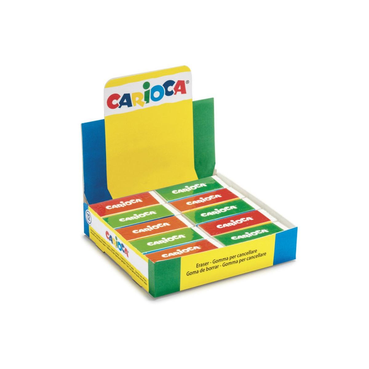 Carioca gomma bianca rettangolare - set 20 pz