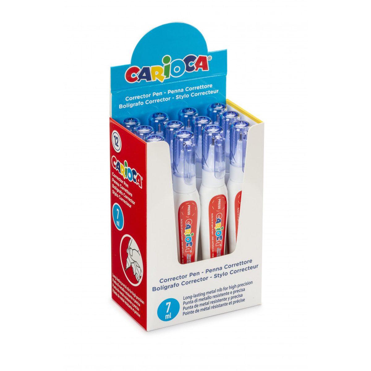 Carioca - correttore a penna 7 ml - display 12 pz