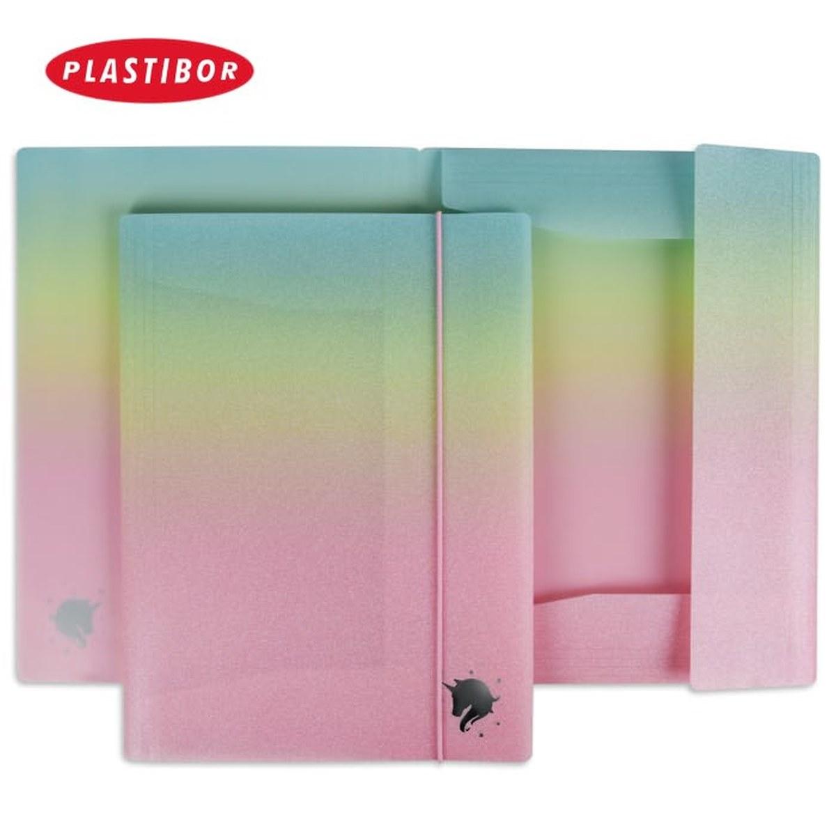 Cartella 3 lembi in ppl icon unicorn - 265 x 350 mm