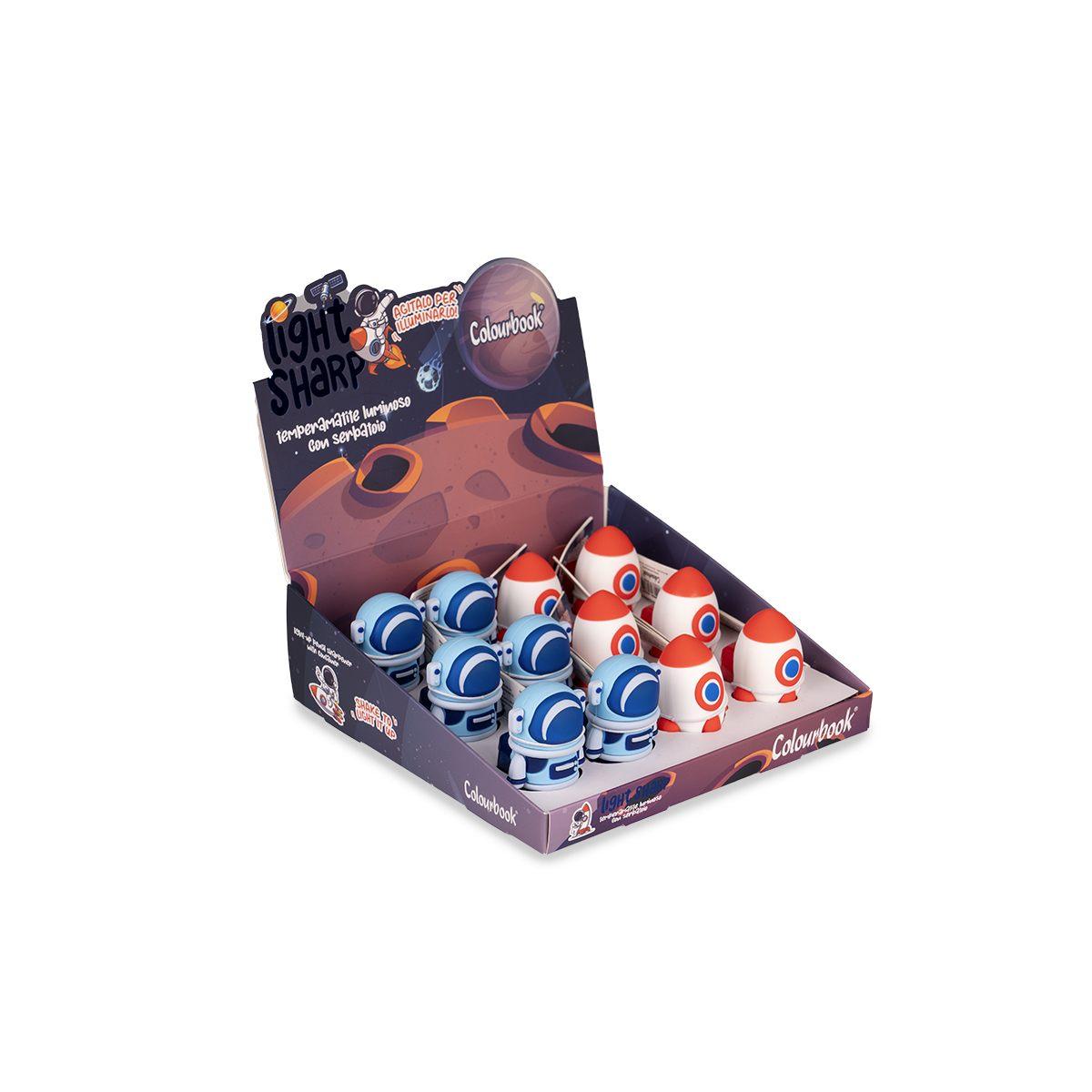 Colourbook temperino led con serbatoio sharp boy