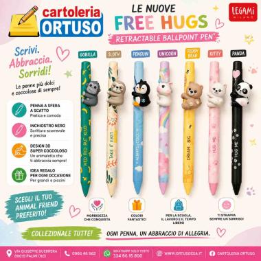 Legami free hugs - retractable ballpoint pen