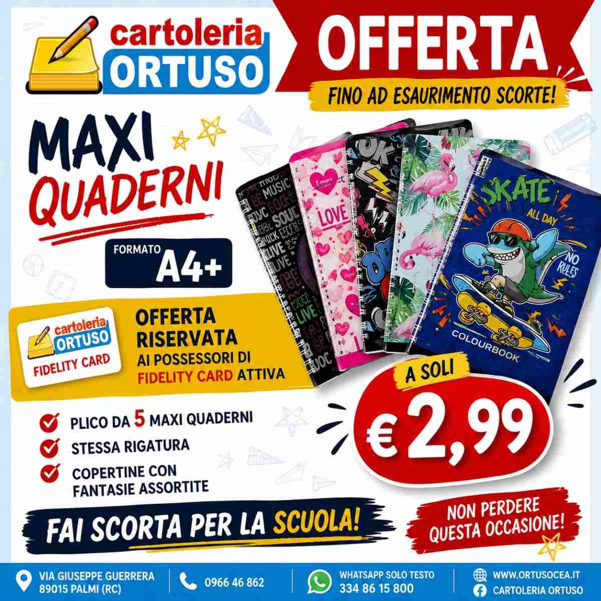 Maxi quaderni copertine assortite - 80gr - plico 5 pz