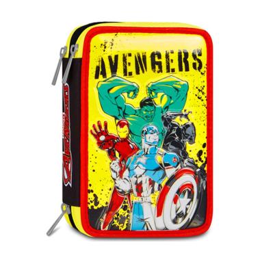 Astuccio 3 zip con corredo avengers heroes in action