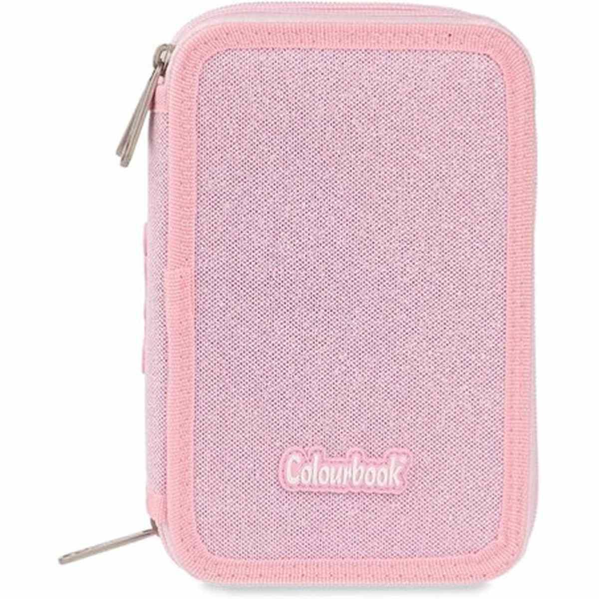 Astuccio 3 zip colourbook glitter