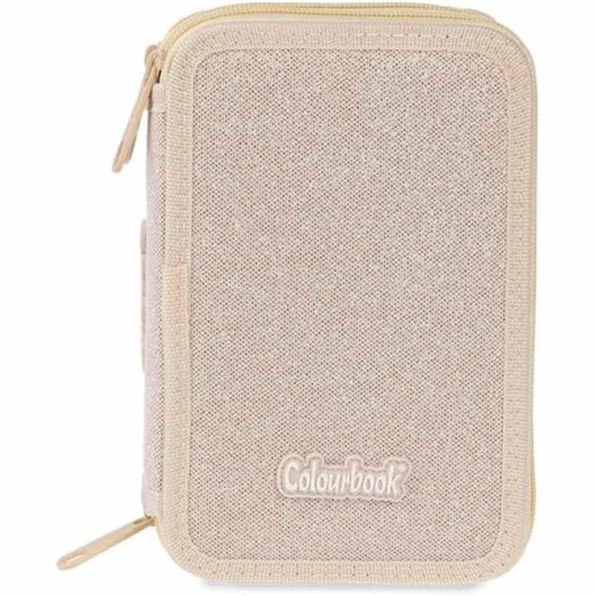 Astuccio 3 zip colourbook glitter